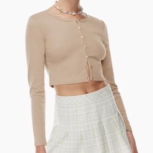 Aritiza Sunday Best Apple Longsleeve in Fluent Taupe